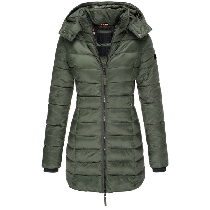 Damenparka mit Kapuze und Daunenfüllung - Elena
