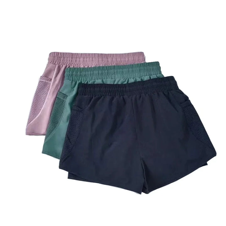 Ademend & Sneldrogende High-Waist Dames Fitnessshorts – Mira