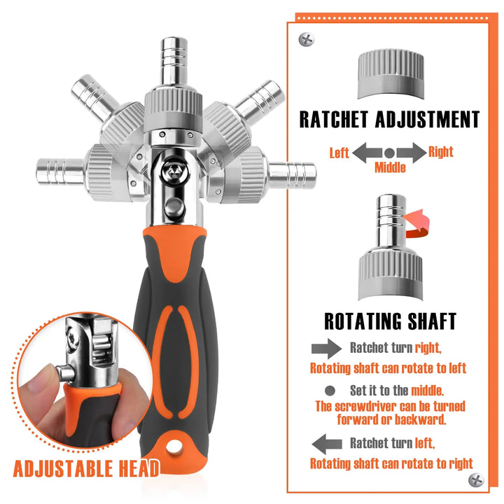 68-in-1 Ratschen-Schraubendreher-Set mit magnetischen Bits & Verlängerung – FortiDrive