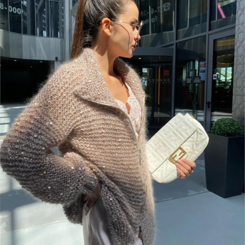 Alyssa Gestrickte Weste | Luxuriös & Stilvoll