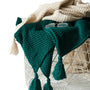 Skandinavische gestrickte Wolldecke - Aurora