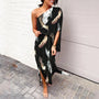 Kleid mit diagonaler Schulterlinie - Mila
