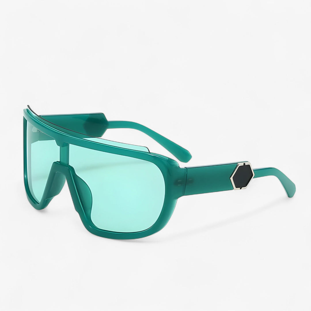 Oversized Monoblock Wraparound Sunglasses – Auron