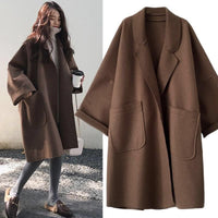 Oversized Wool Blend Trenchcoat - Aura