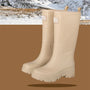 Damen Chelsea Regenstiefel wasserdicht mit Blockabsatz & Profillaufsohle – Saphira