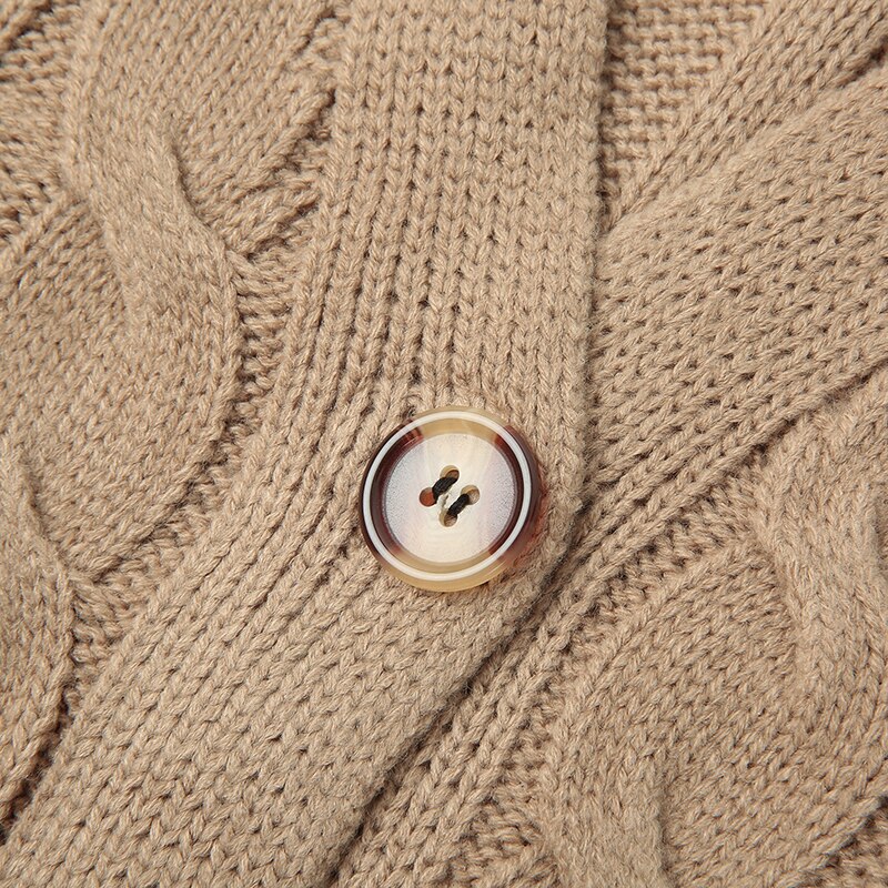 Gestrickte Damen-Cardigan mit Taschen – Noelle