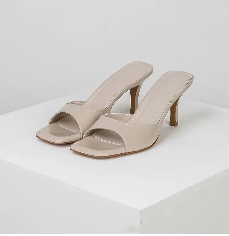 Open hak-mules voor dames - Mirella