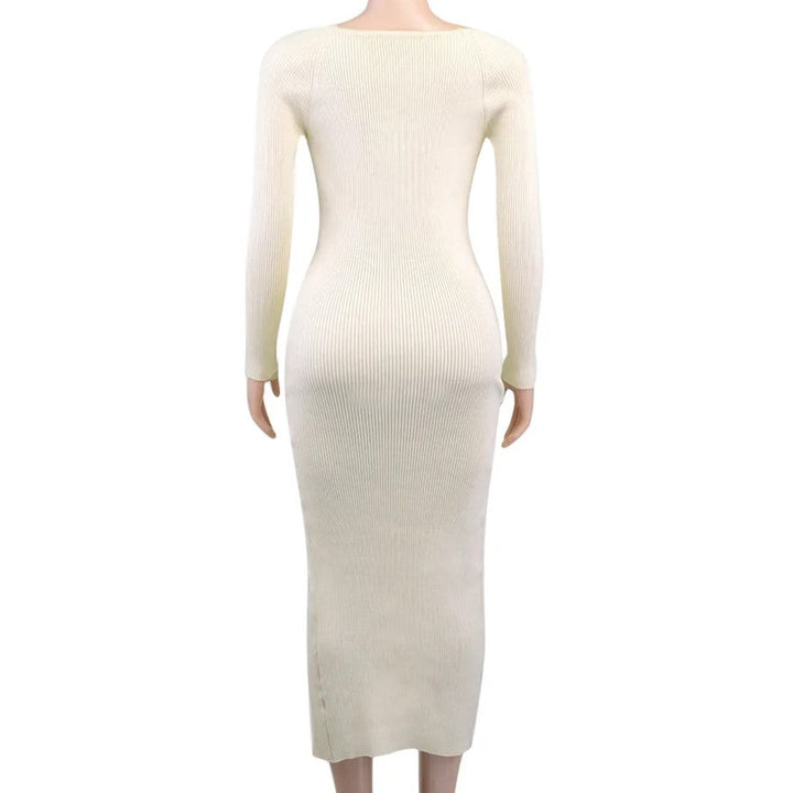 Vina Geripptes Kleid | Stilvoll & Warm