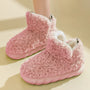 Warme Damenhausschuhe aus Baumwolle und Plüsch - CozySteps