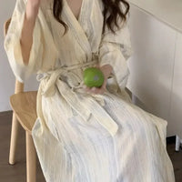 Lässiger Damen Sommerbademantel mit Kimono-Design – Hana