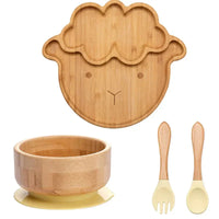 Kindergeschirr-Set mit Saugnapf - EcoFeast