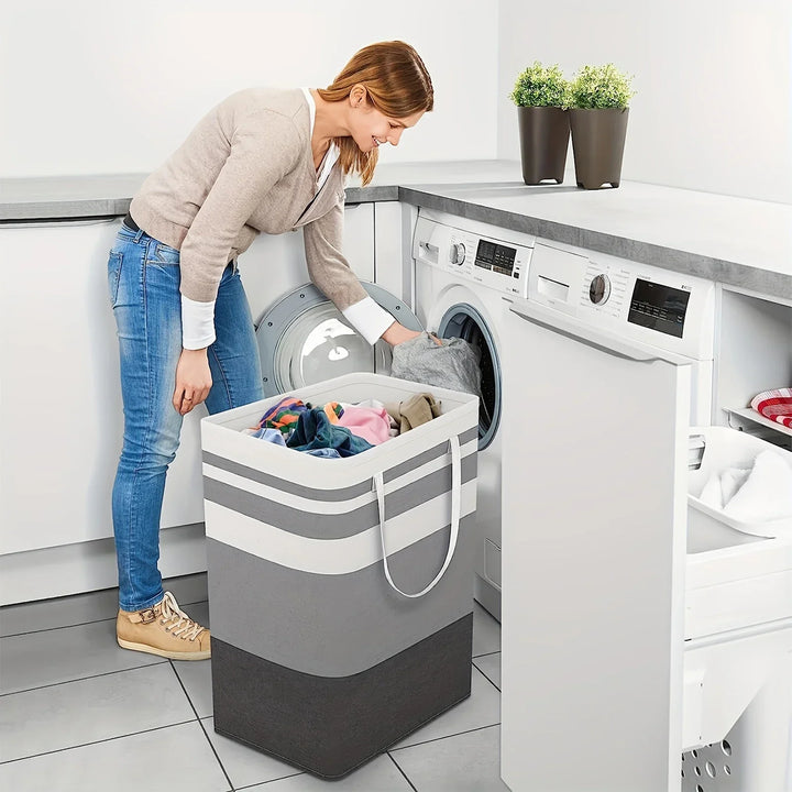 75L Grote Wasmand met Handvaten & Opvouwbaar Ontwerp – Solen
