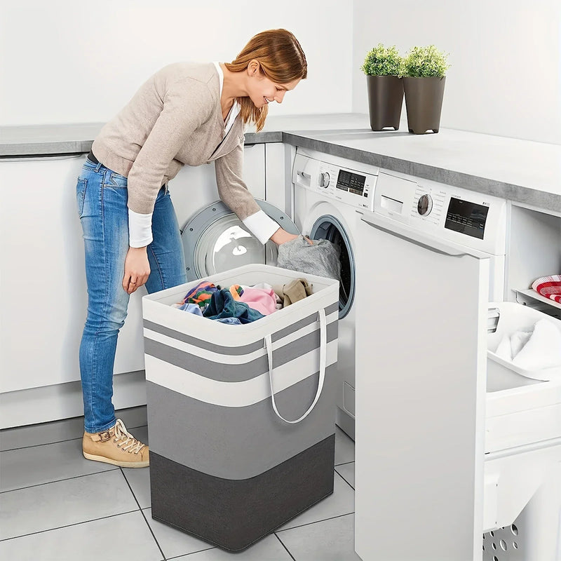 75L Grote Wasmand met Handvaten & Opvouwbaar Ontwerp – Solen
