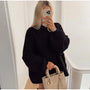 Oversized gestrickter Damenpullover - Mia