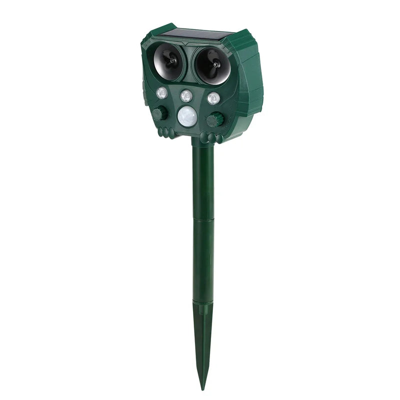 Solar-Ultraschall-Tierabwehr mit PIR-Sensor und Blinklicht – GuardPet