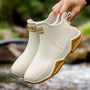 Damen Regenstiefel halbhoch & wasserdicht mit rutschfester Sohle – Nivara
