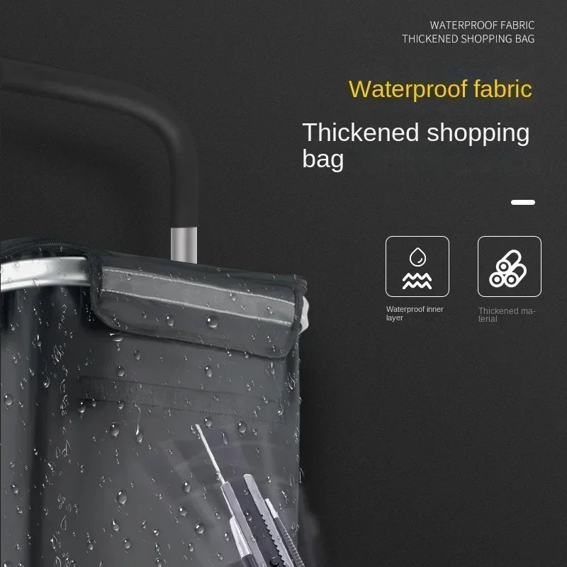 Large Capacity &amp; Waterproof Folding Shopping Cart – Movaro 