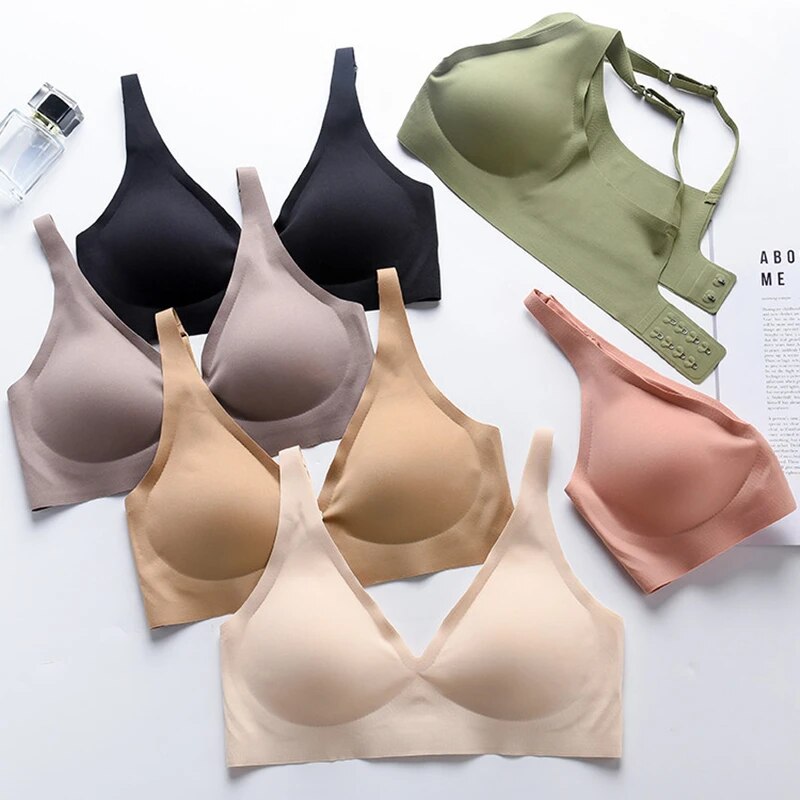 Seamless Bra | Wire-free Comfort with Deep V-neck