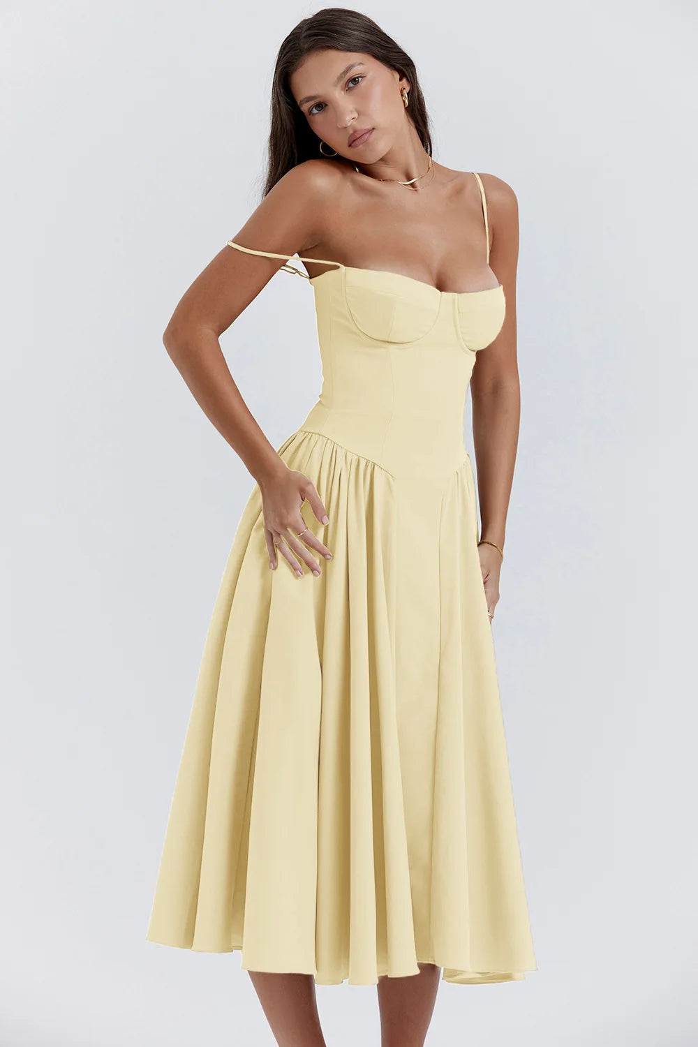 Zomerjurk met Sweetheart Halslijn – Elvira