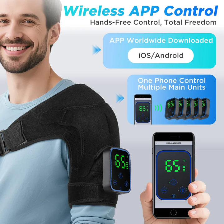 3-in-1 Electric Shoulder, Elbow, and Knee Massager with Heating &amp; App Control – ReliefPro 
