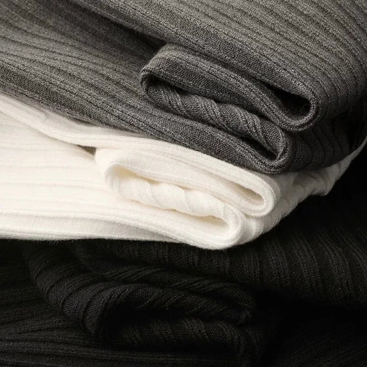 Herren Merino Rollkragenpullover mit Reißverschluss - Ethan