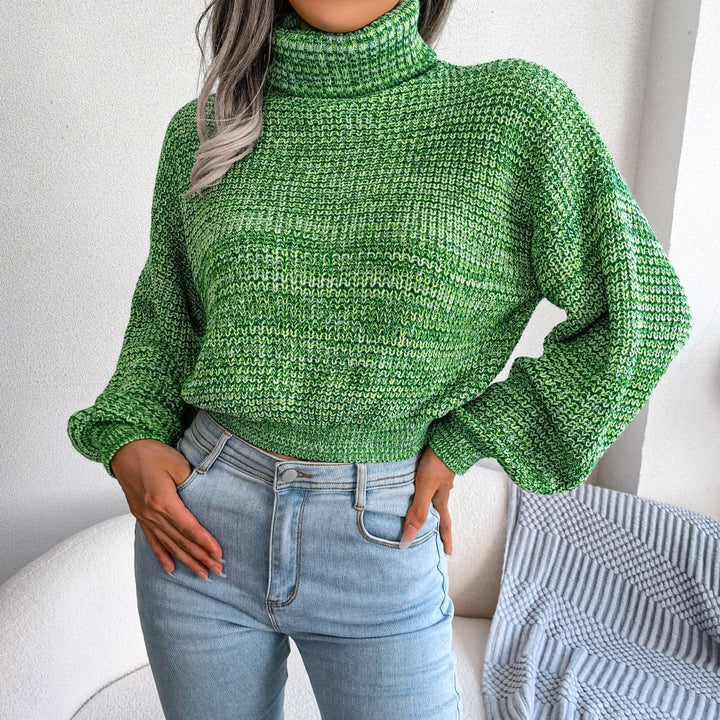 Bequemer gestrickter Rollkragenpullover - Emilia