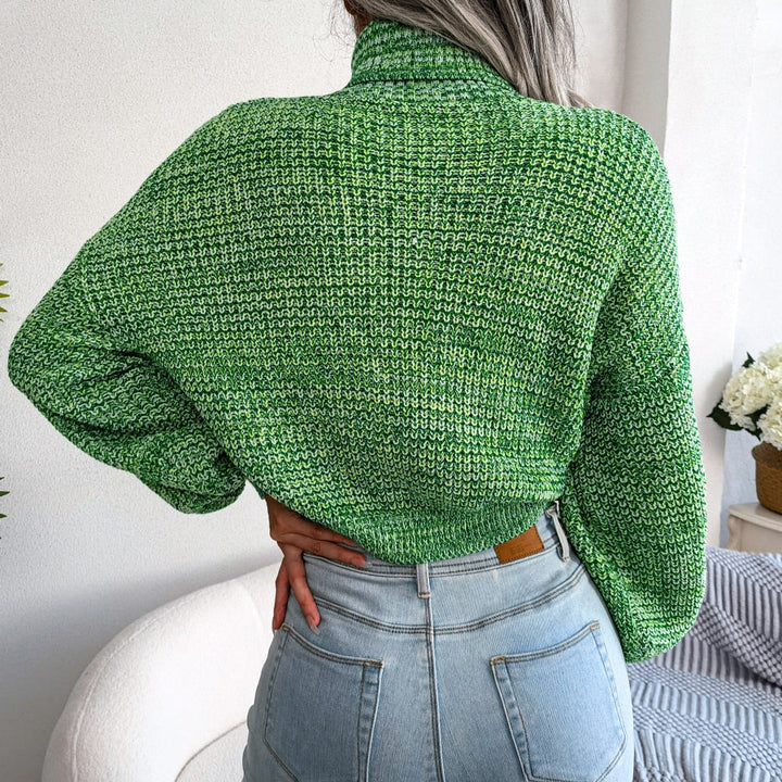 Bequemer gestrickter Rollkragenpullover - Emilia