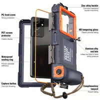 Waterdichte Duik Telefoonhoes met 15m Dieptebescherming & Lanyard – AquaShield