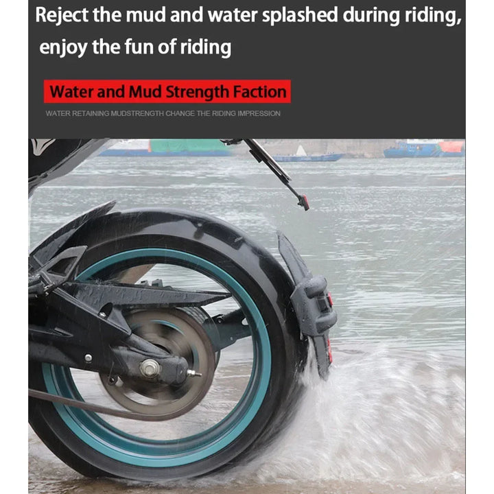 Universeller Motorrad-Hinterradkotflügel mit Reflektor – RoadGuard