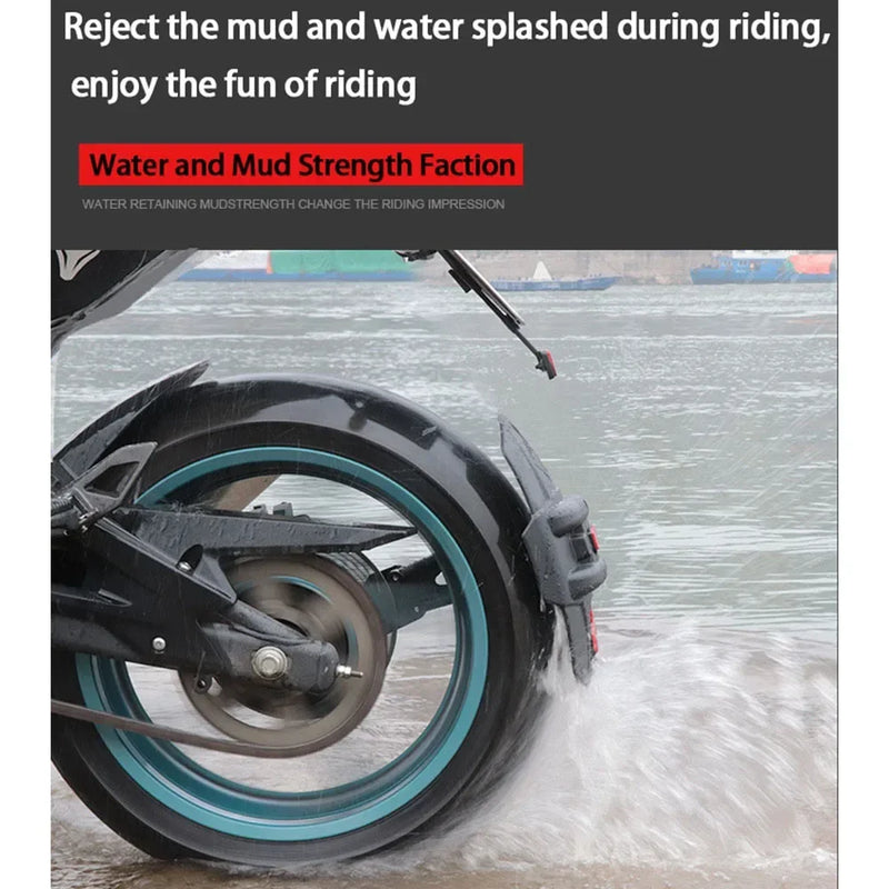 Universeller Motorrad-Hinterradkotflügel mit Reflektor – RoadGuard