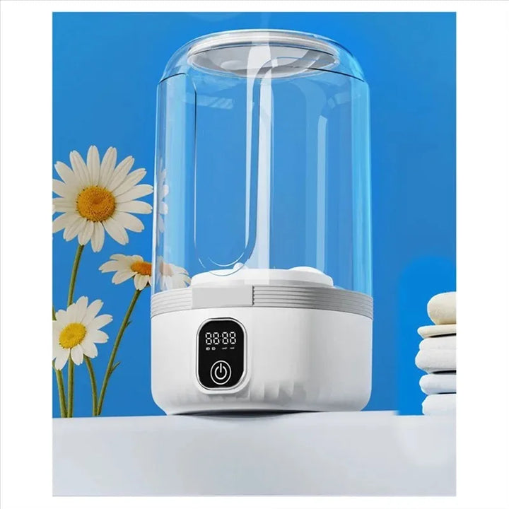 Tragbare Mini-Waschmaschine mit LED-Display für Reisen und kleine Kleidungsstücke