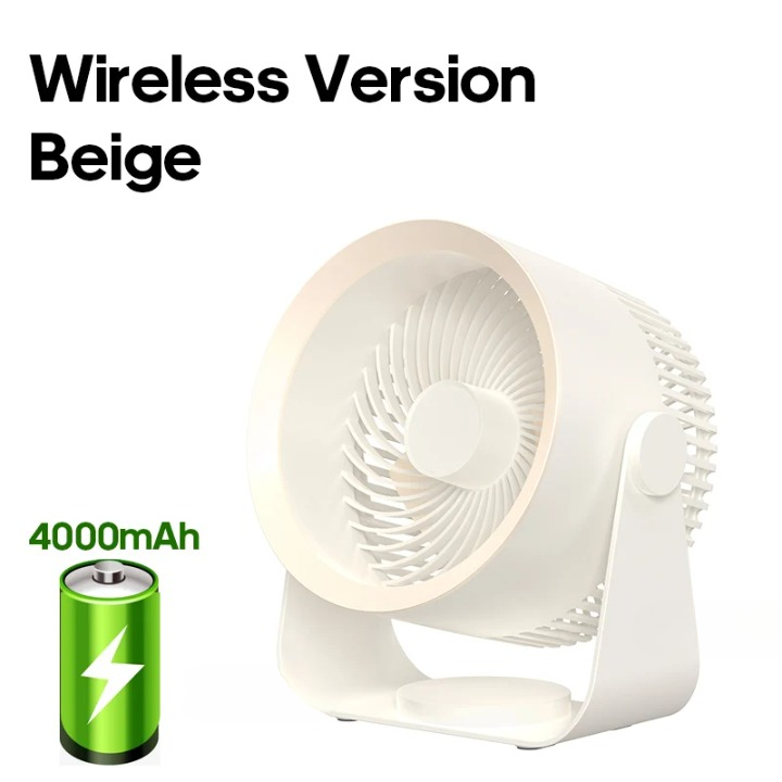 Multifunktionaler elektrischer Ventilatorzirkulator mit 4000mAh Akku – AirFlex