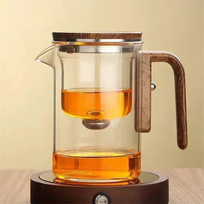 Glazen Theepot met Geavanceerde Filtratie - TeaSphere