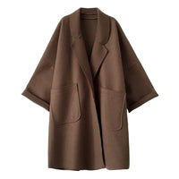 Oversized Wool Blend Trenchcoat - Aura