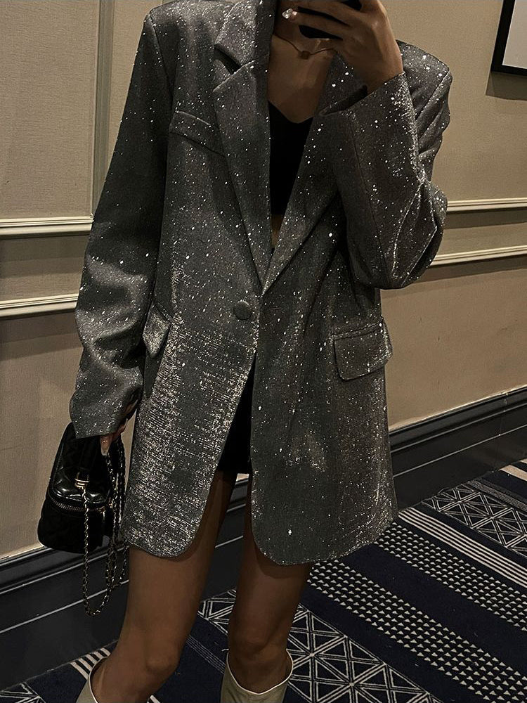 Funkelnder Paillettenblazer - Celeste