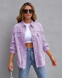 Boho-Damen-Jeansjacke mit Ibiza-Flair & Slim Fit für Frühling/Sommer – Yara