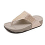 Bequeme Damen-Plateau-Pantoletten mit Strass – Geneva