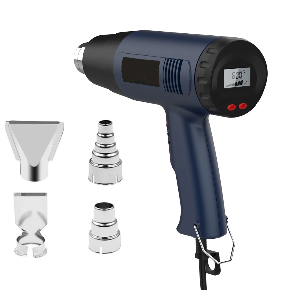 2000W Industrial Electric Heat Gun with Digital LCD Display Adjustable Temperature – ProTherm