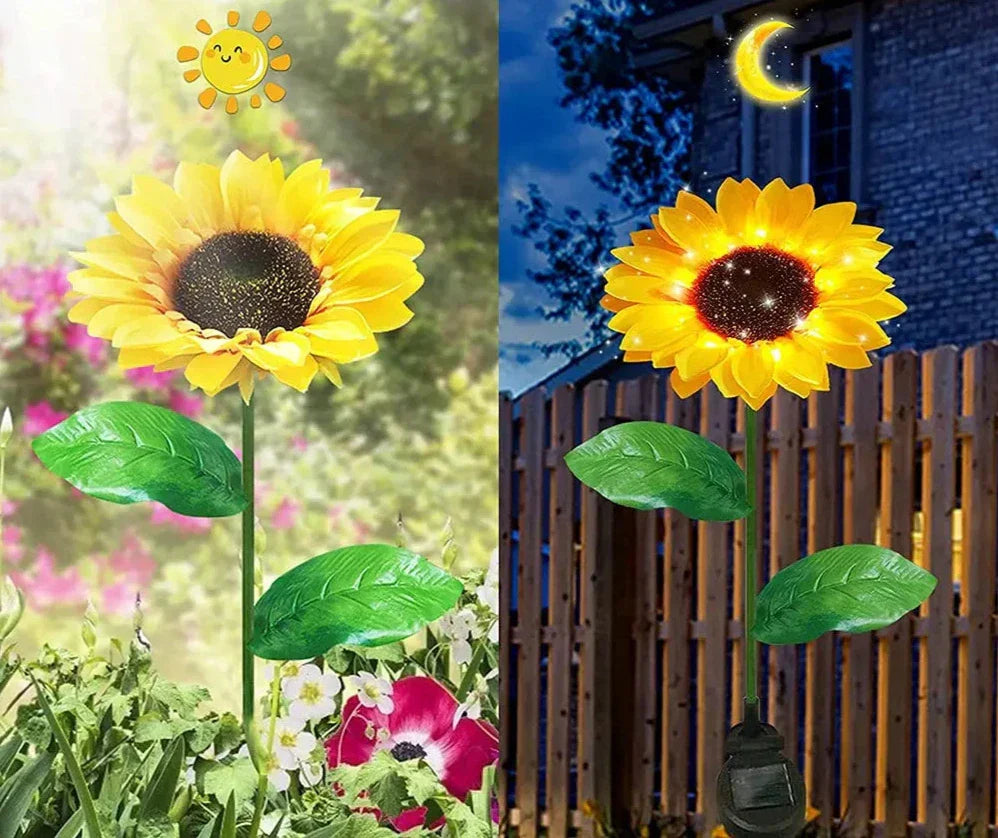 Wasserdichte Solar-Sonnenblumenlampe - SolarBloom