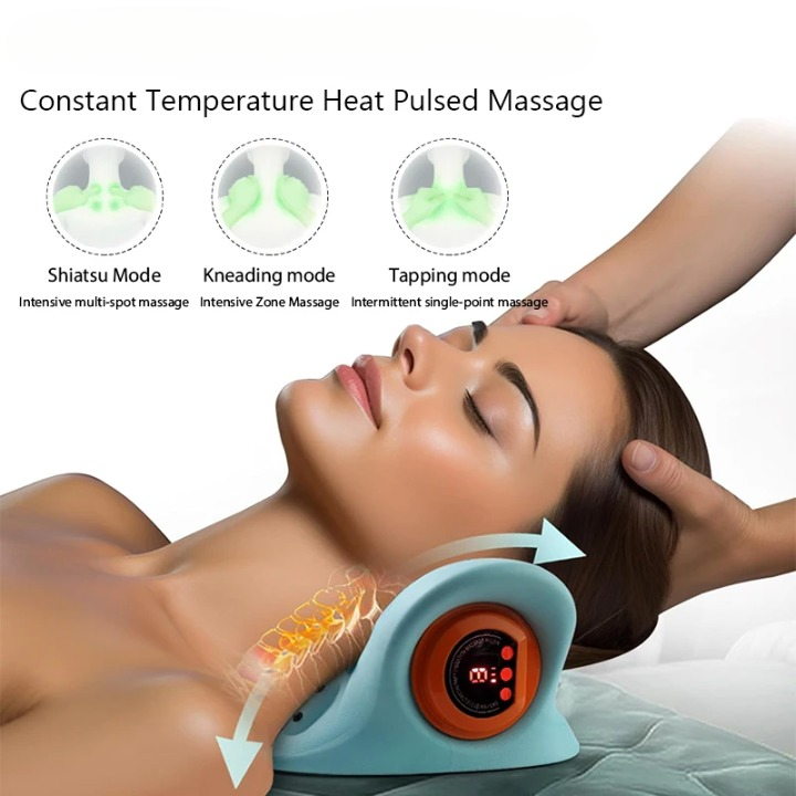 Elektrische Cervicehals- en Schoudermassageapparaat met Traction ondersteuning – Lyra