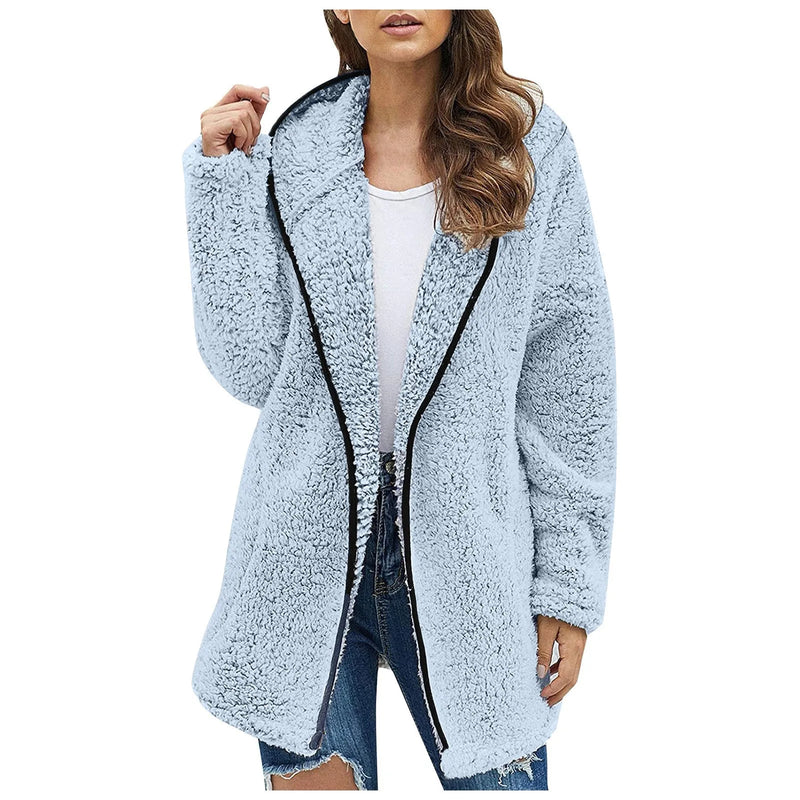 Trendige Lange Fleece Damenweste - Luna