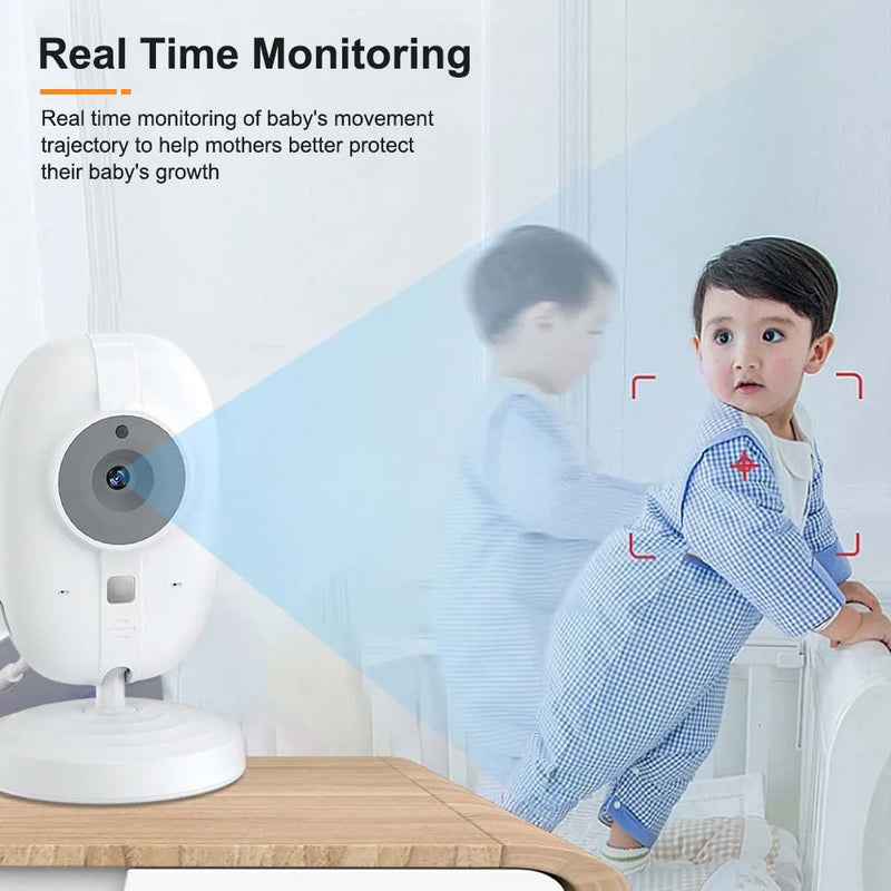 3.5-Inch Video Baby Monitor with Night Vision, Temperature Display and Two-Way Audio
