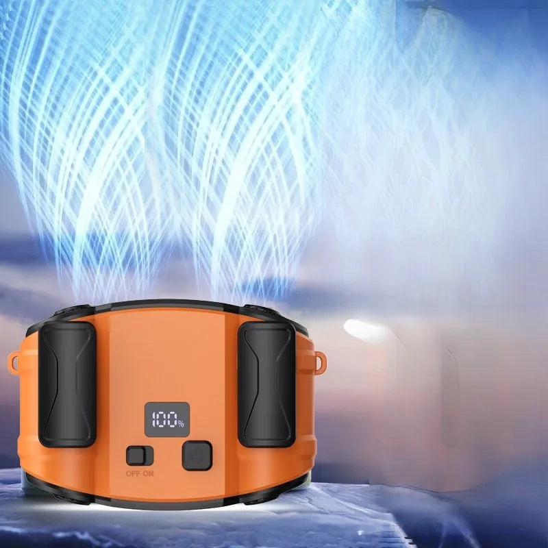 Outdoor Double Air Outlet Waist &amp; Neck Fan with Dual Ventilation – WindMate