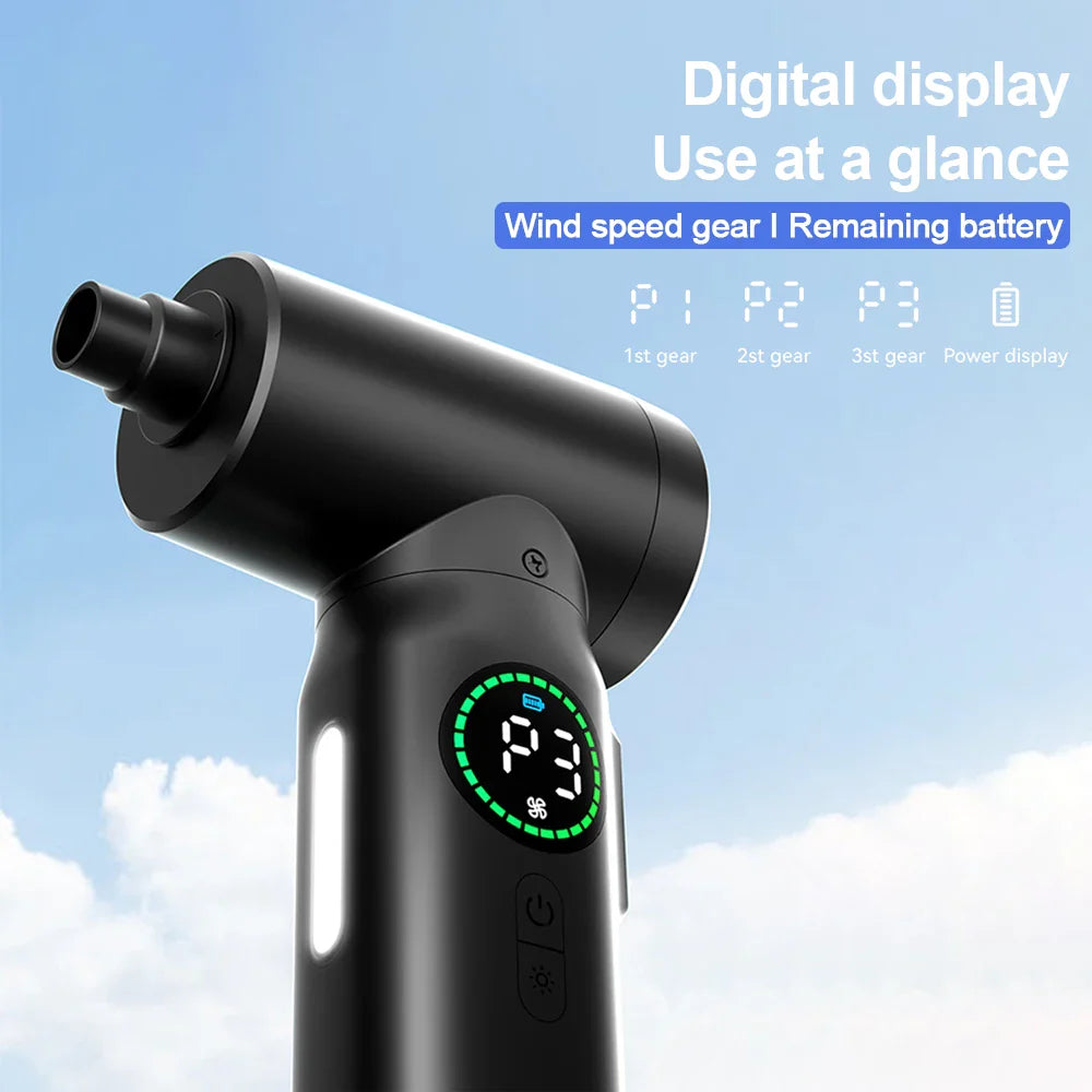 2-in-1 Tragbarer Druckluftstaubsauger und Bläser mit LED-Licht (7500mAh) - AirMaster