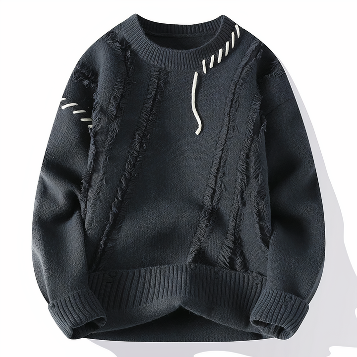 Patchwork-Herrenpullover - Jasper