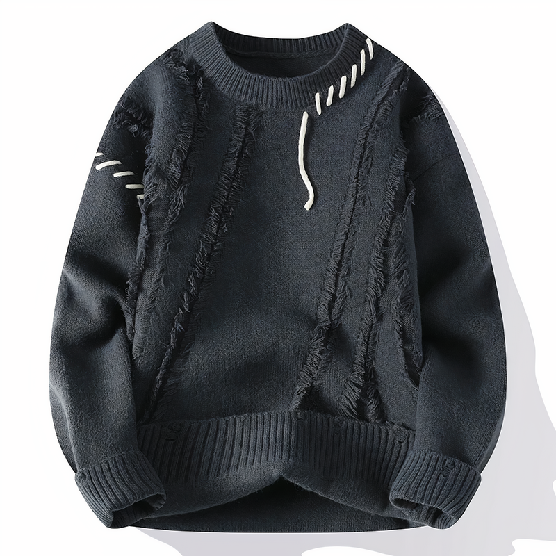 Patchwork-Herrenpullover - Jasper