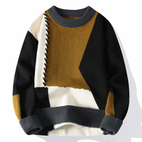 Patchwork-Herrenpullover - Jasper