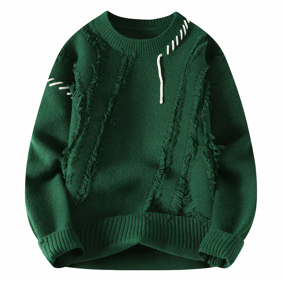 Patchwork-Herrenpullover - Jasper
