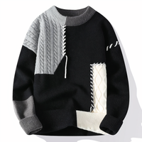 Patchwork-Herrenpullover - Jasper