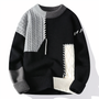 Patchwork-Herrenpullover - Jasper
